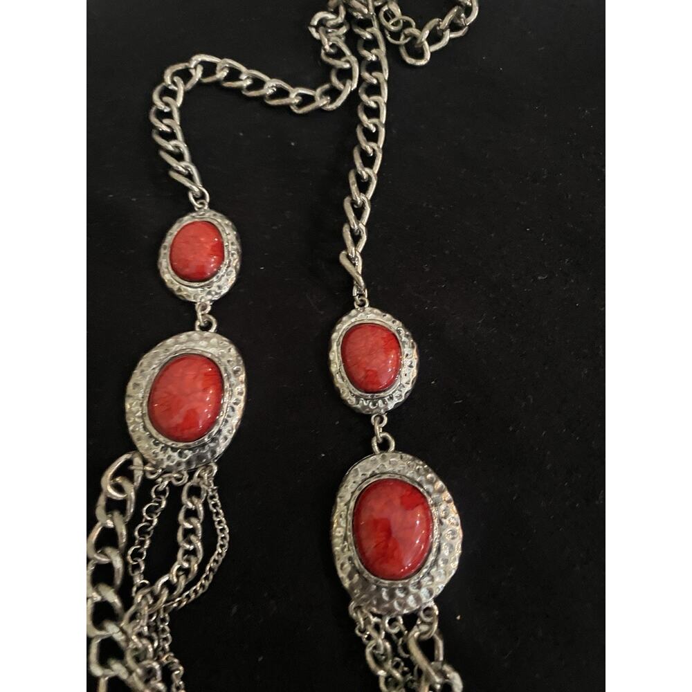 Necklace Silver Tone Heavy - Picture 7 of 7
